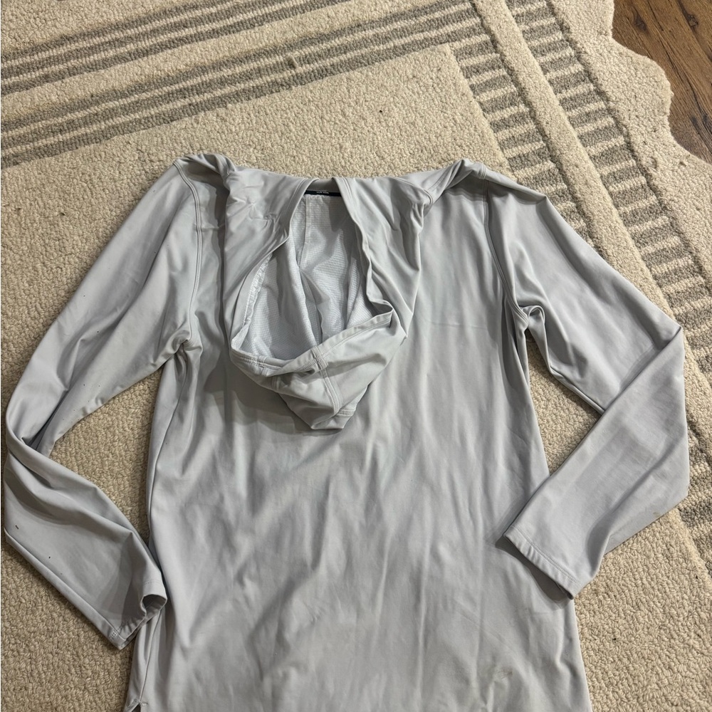 Men's Light Gray Hoodie Jacket - Picture 4 of 4